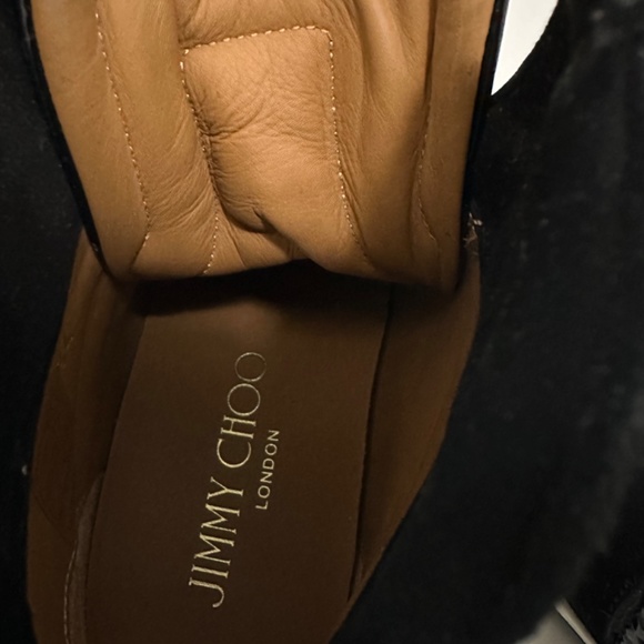 Jimmy Choo Black High Too Patent Suede Sneaker Size 34 - Picture 5 of 5